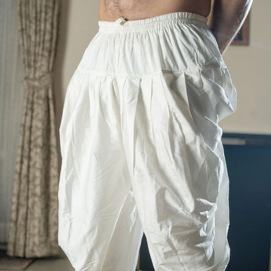 Suutraa Men's Off White Dhoti Pyjama - suutraa.com